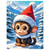 Anime Winterlandschaft Affe 1.3