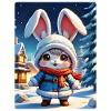 Anime Winterlandschaft Hase 1.2