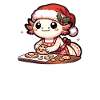 Axolotl Noël Lieux Cuit Noël