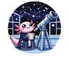 Star Telescope Astronomy Axolotl