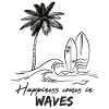 Happiness comes in waves