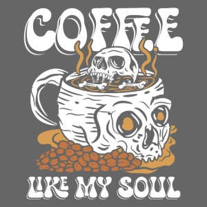 Kaffee wie meine Seele | Schädel Morgendliches Erwachen