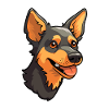 Lancashire Heeler Dog Breed Cartoon Kawaii Illustr