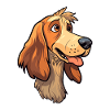 Jamthund Dog Breed Cartoon Kawaii Illustration