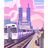 Japan Train Station