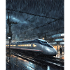 Night Tokyo Train