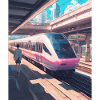 Japan Railway Station Train
