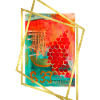 Abstract Fusion with Vibrant Hexagons