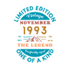 November 1993 Birthday Limited Edition