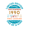 November 1990 Birthday Limited Edition