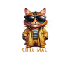 Coole comic Katze mit Sonnebrille