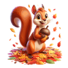Eichhörnchen im Herbst