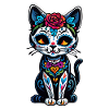 chat mexique - dia de los muertos