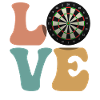 Dart player dartboard