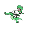 Cartoon TREX does Hapkido