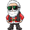 Weihnachtsmann Comic Santa