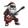 Santa Claus Guitar Santa