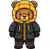 Bear Winter Comic Cute