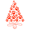 Merry Christmas Dog Christmas Tree