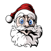 Cool cartoon Santa Claus
