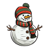 Snowman Winter Christmas