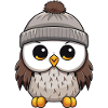 Owl Comic Winter Cozy