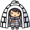 Winter Eskimo Igloo Comic