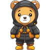 Bear Winter Comic Cute
