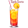 Tequila Sunrise Cocktail Long Drink