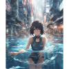 Swimming Japan City