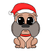 Bulldog Dog Animal Christmas