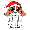 Hound Dog Animal Christmas