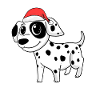 Dalmatian Dog Animal Christmas