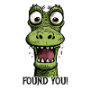 I've found you! A funny cartoon dragon