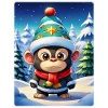 Anime Winterlandschaft Gorilla 1.2