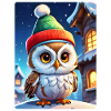 Anime Winterlandschaft Eule 1.1