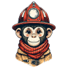 Pompier singe | Sapeurs-pompiers Äffle
