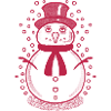 Snowman in Red