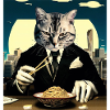 Cat Japanese Ramen Japan