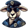 Schaf Polizist
