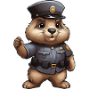 Marmot Policeman