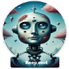 Keep cool sagt der Roboter
