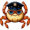 Policier crabe