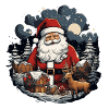 Weihnachtsmann Rentier