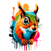 Eichhörnchen Sciurus - Squirrel Farbenfroh