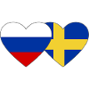 Drapeau de la Suède Russie