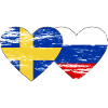 Suède Drapeau russe utilisé