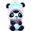 Panda im Schnee
