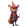 Christmas Festive Fox