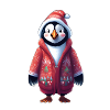 Penguin in Festive Attire